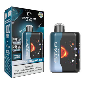 STARMAX GALAXY DISPOSABLE 30000PF MENTHOL SILVER 5% - BOX OF 5 (20000PF BLAST MODE)