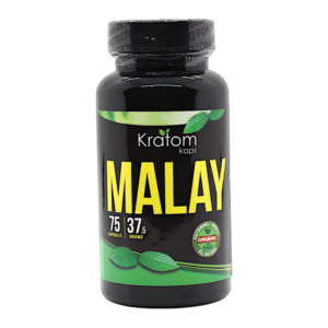 KRATOM KAPS MALAY 75CT 37.5GM CAPSULES  BOTTLE