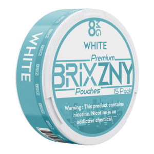 BRIXZNY NICOTINE POUCHES WHITE 8MG -PIECE(S) OF 5