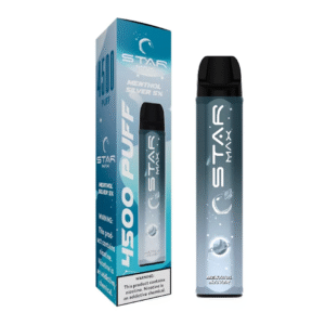 STARMAX DISPOSABLE 4500PF MENTHOL SILVER 5% - BOX OF 10