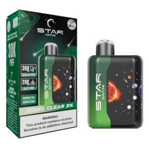 STARMAX GALAXY DISPOSABLE 30000PF JEWEL CLEAR 3% - BOX OF 5 (20000PF BLAST MODE)