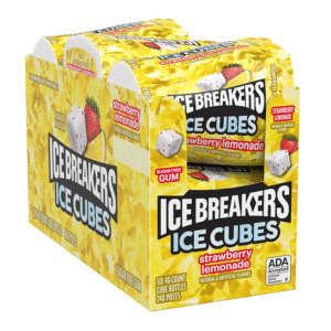ICE BREAKERS CUBES STRAW LEMONADE 6CT