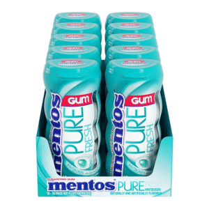 MENTOS GUM PURE WINTERGREEN 10CT