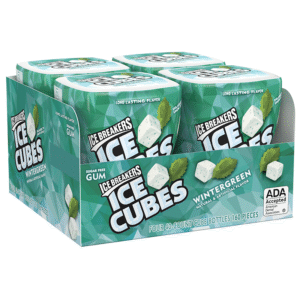 ICE BREAKERS CUBES GUM WINTERGREEN BTL 3.24OZ/4CT