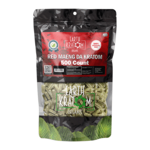 EARTH KRATOM 500CT CAPSULE RED MAENG DA