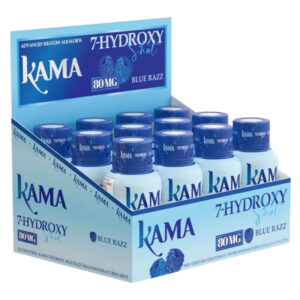 KAMA 7-OH 7-HYDROXY SHOTS 80MG BLUE RAZZ -BOX OF 12