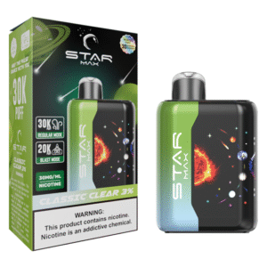 STARMAX GALAXY DISPOSABLE 30000PF CLASSIC CLEAR 3% - BOX OF 5 (20000PF BLAST MODE)