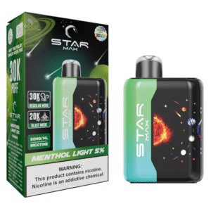 STARMAX GALAXY DISPOSABLE 30000PF MENTHOL LIGHT 5% - BOX OF 5 (20000PF BLAST MODE)