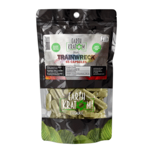 EARTH KRATOM 65CT CAPSULE TRAINWRECK