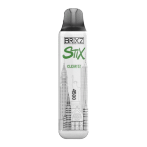 BRIXZ NYC STIX DISPOSABLE 4500PF CLASSIC CLEAR 5% -BOX OF 10