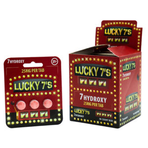LUCKY 7'S 7-HYDROXY TABLET 3CT PACK (25MG PER TAB) -BOX OF 10 PACK