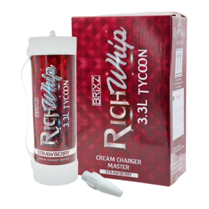 BRIXZ RICH WHIP CREAM CHARGERS 3.3L STRAWBERRY 2CT