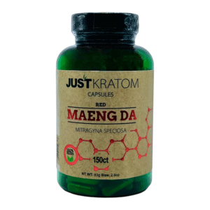 JUST KRATOM MAENG DA RED 150CT CAPSULES