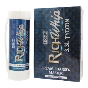 BRIXZ RICH WHIP CREAM CHARGERS 3.3L BLUE RASPBERRY 2CT