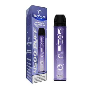 STARMAX DISPOSABLE 4500PF MENTHOL CLASSIC / CLASSIC MENTHOL 5% - BOX OF 10