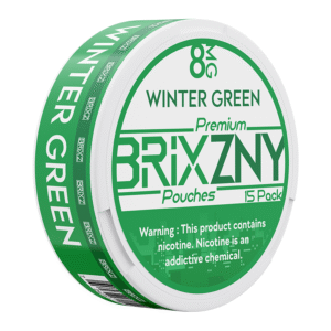 BRIXZNY NICOTINE POUCHES WINTER GREEN 8MG -PIECE(S) OF 5