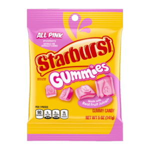 STARBURST GUMMIES ALL PINK 5OZ/12CT