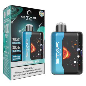 STARMAX GALAXY DISPOSABLE 30000PF MENTHOL 5% - BOX OF 5 (20000PF BLAST MODE)