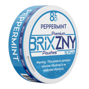 BRIXZNY NICOTINE POUCHES PEPPERMINT 8MG -PIECE(S) OF 5