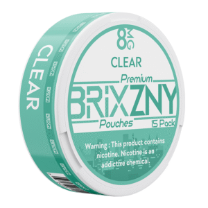 BRIXZNY NICOTINE POUCHES CLEAR 8MG -PIECE(S) OF 5