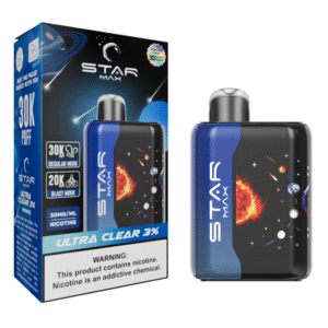 STARMAX GALAXY DISPOSABLE 30000PF ULTRA CLEAR 3% - BOX OF 5 (20000PF BLAST MODE)