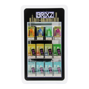 BRIXZ NYC DISPOSABLE DISPLAY CLEAR & TOBACCO 5% - (30000PF 8 BOX & 9000PF 4 BOX) -60CT