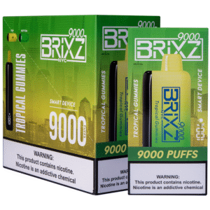 BRIXZ NYC DISPOSABLE 9000PF TROPICAL GUMMIES -BOX OF 5
