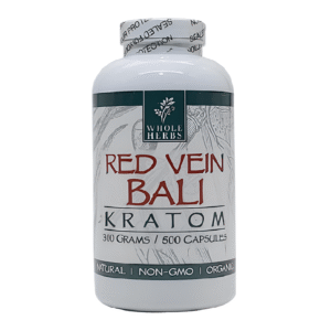 WHOLE HERBS BALI RED VEIN 500CT CAPSULES