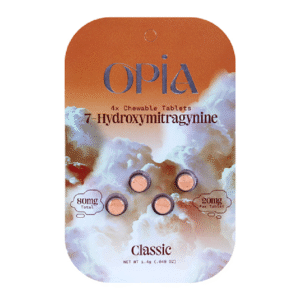 OPIA 7-HYDROXYMITRAGYNINE CHEWABLE TABLETS CLASSIC 4CT PK (20MG PER TABLET) - BOX OF 10 PACK