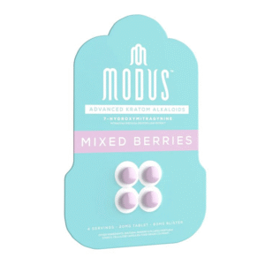 MODUS 7-HYDROXYMITRAGYNINE TABS MIXED BERRY 4CT PACK -BOX OF 10