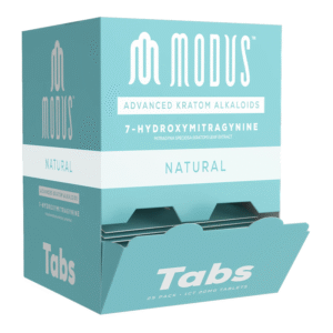 MODUS 7-HYDROXYMITRAGYNINE TABS NATURAL 1CT PACK -BOX OF 25