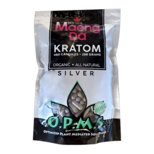 OPMS SILVER MAENG DA RED VEIN 288GM 480CT CAPSULES