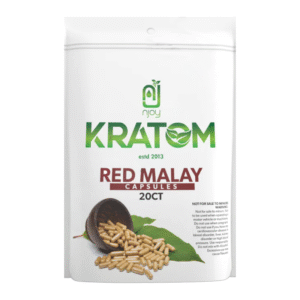NJOY KRATOM 20CT RED MALAY CAPSULES PIECE(S)