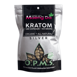 OPMS SILVER MAENG DA GREEN VEIN 144GM 240CT CAPSULES