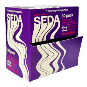 SEDA 7-HYDROXY TABLET 1CT PACK CHERRY BLAST (30MG PER TABLET) -BOX OF 30 PACK