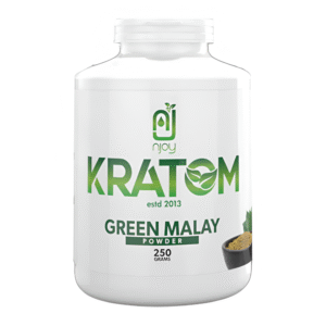 NJOY KRATOM 250GM GREEN MALAY POWDER JAR