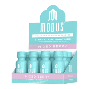 MODUS 7-HYDROXYMITRAGYNINE KRATOM SHOTS MIXED BERRY 30MG -BOX OF 12CT