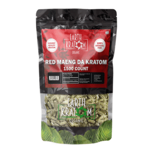 EARTH KRATOM 1500CT CAPSULE RED MAENG DA