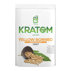 NJOY KRATOM 150CT YELLOW BORNEO CAPSULES PIECE(S)