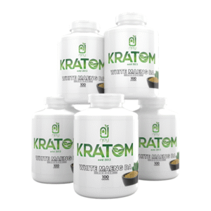 NJOY KRATOM 100GM WHITE MAENG DA POWDER JAR