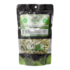 EARTH KRATOM 150CT CAPSULE WHITE MAENG DA