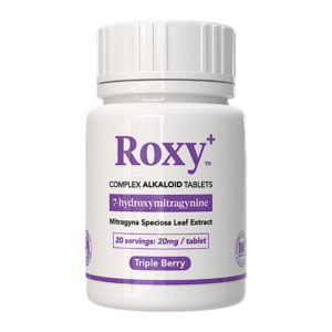 ROXY PLUS 7-HYDROXYMITRAGYNINE TABLET 20MG TRIPLE BERRY 10CT JAR (20 SERVINGS)