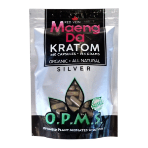 OPMS SILVER MAENG DA RED VEIN 144GM 240CT CAPSULES