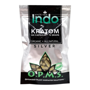 OPMS SILVER INDO WHITE VEIN 120CT 72GM CAPSULES PIECE(S)