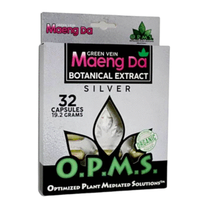 OPMS SILVER MAENG DA GREEN VEIN 32CT 16GM/19.2GM CAPSULES - ( BLISTER )