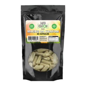 EARTH KRATOM 65CT CAPSULE MAENG DA