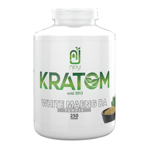 NJOY KRATOM 250GM WHITE MAENG DA POWDER JAR