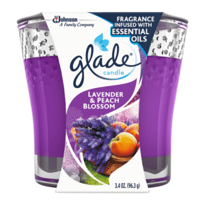 GLADE CANDLE LAV/PEA BLSM 6/3.4OZ