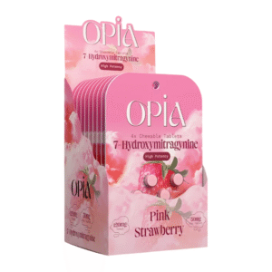 OPIA 7-HYDROXY CHEWABLE TABLETS PINK STRAWBERRY 4CT PK (30MG PER TABLET) - BOX OF 10 PACK