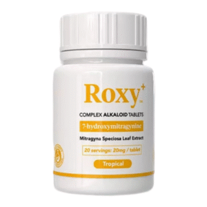 ROXY PLUS 7-HYDROXYMITRAGYNINE TABLET 20MG TROPICAL 10CT JAR (20 SERVINGS)